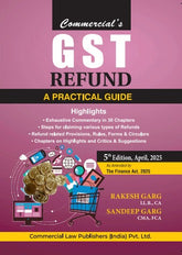 Commercial's GST Refund a Practical Guide by Rakesh Garg & Sandeep Garg